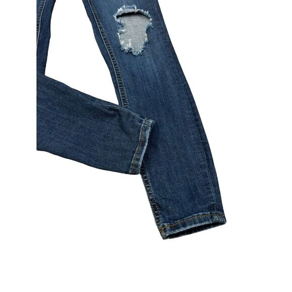 Free People Distressed Ripped Knees Skinny Jeans Size: 24/25 Womens Petite Fit - Picture 4 of 7